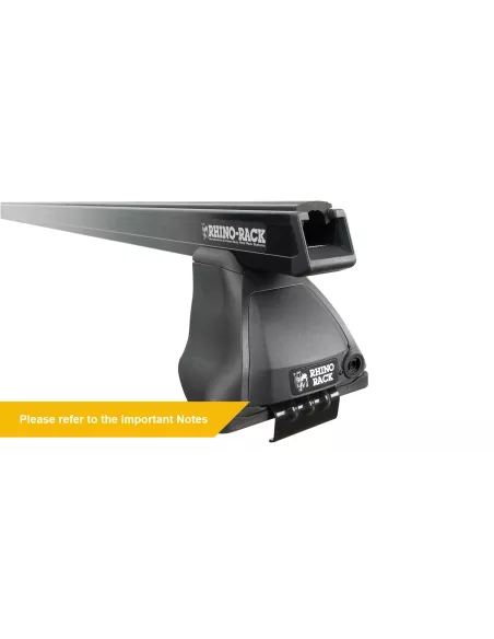 Kit 2 barres de toit Heavy Duty noire 1250mm série 2500 Toyota Hilux