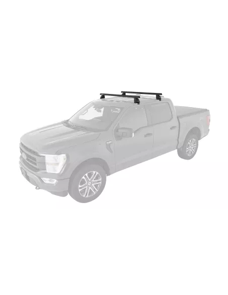 Kit 2 barres de toit Heavy Duty noire 1500mm série 2500 RHINO RACK -