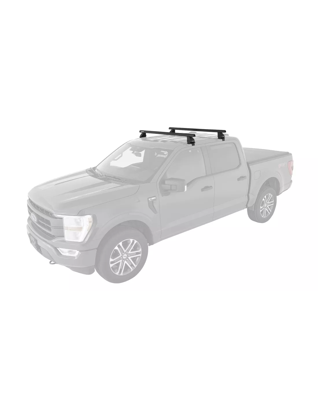 Kit 2 Black Dach Bars 1500mm 2500 Serie RHINO RACK -