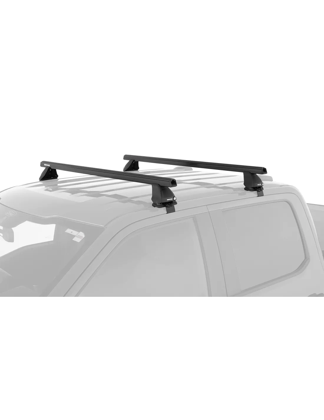 Kit 2 Black Dach Bars 1500mm 2500 Serie RHINO RACK -