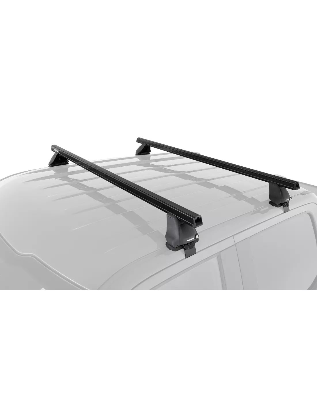 Kit 2 Black Dach Bars 1500mm 2500 Serie RHINO RACK -
