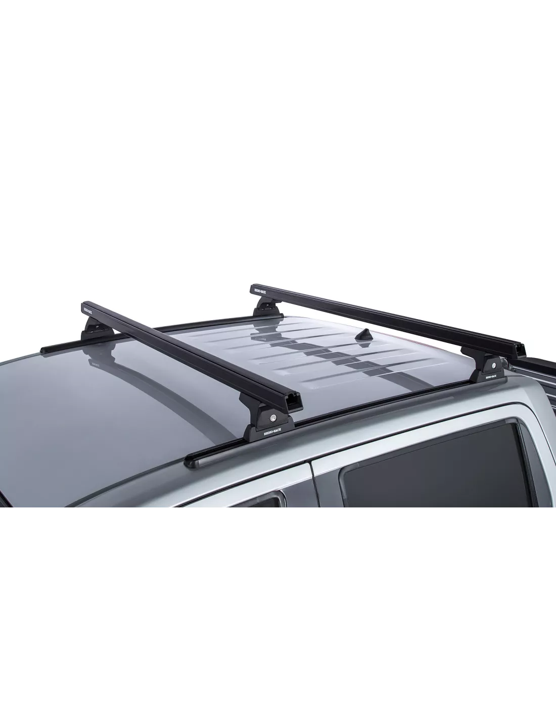 Kit 2 Black Dach Bars 1250mm Heavy Duty RLT600 TrackMount Nissan