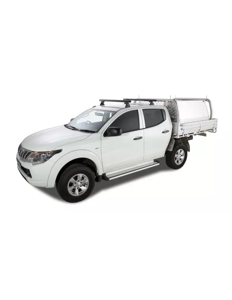 Kit 2 barres de toit noire 1250 mm Heavy Duty RLT600 Ditch Mount