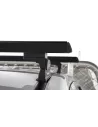 Kit 2 barres de toit noire 1250 mm Heavy Duty RLT600 Ditch Mount