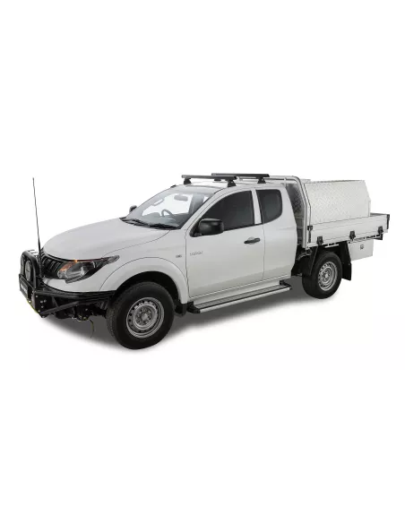 Kit 2 barres de toit noire 1250 mm Heavy Duty RLT600 Ditch Mount