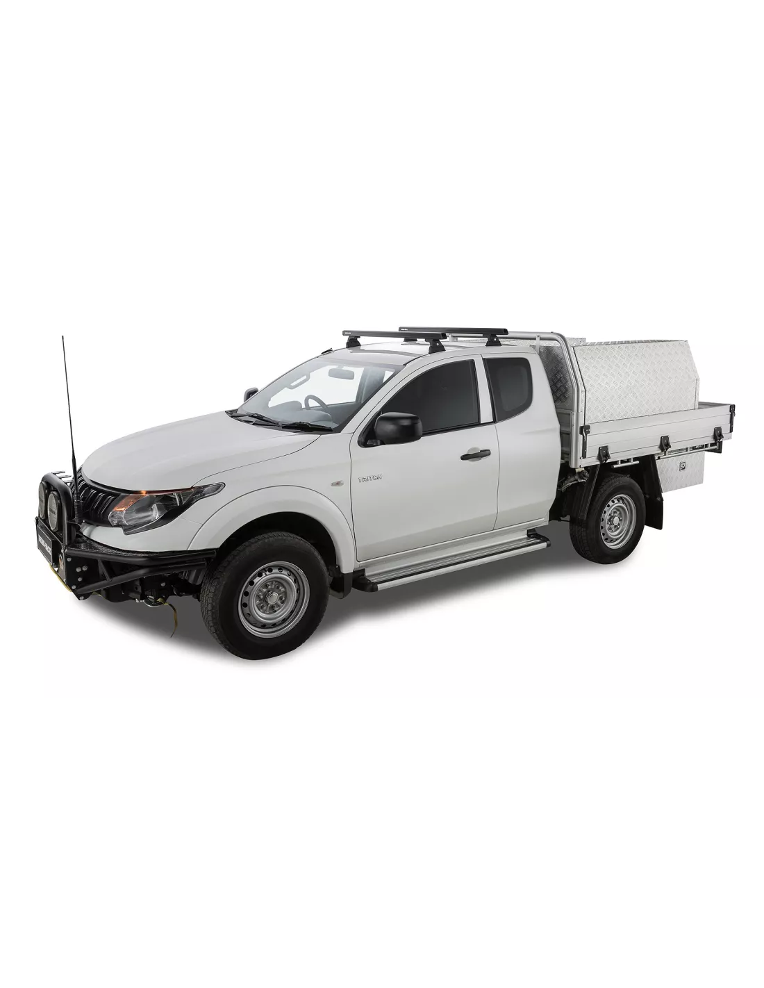 Kit 2 Zwart Dakbars 1250 mm Heavy Duty RLT600 Sloot Mount