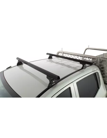 Kit 2 barres de toit noire 1250 mm Heavy Duty RLT600 Ditch Mount
