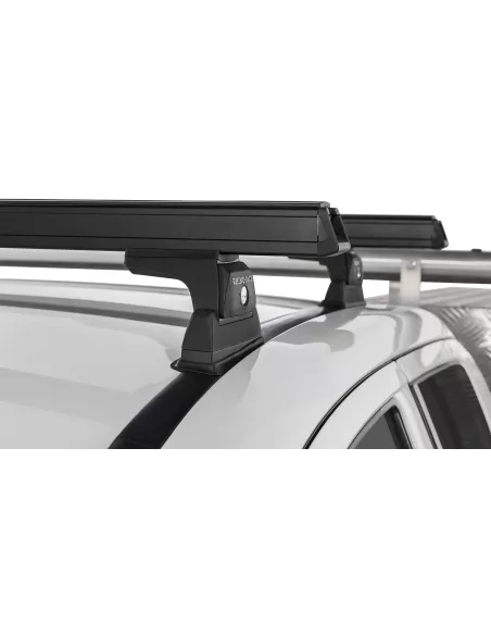 Kit 2 barres de toit noire 1250 mm Heavy Duty RLT600 Ditch Mount