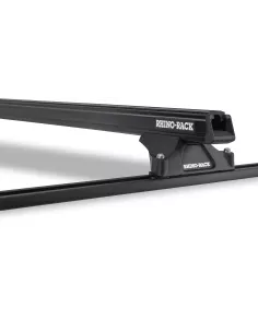 Kit 2 barres de toit noire 1250mm Heavy Duty RLTP Trackmount RHINO