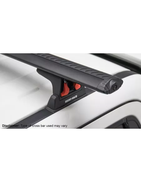 Kit 1 barre de toit noire 1800mm Vortex RLT600 Ditch Mount Iveco
