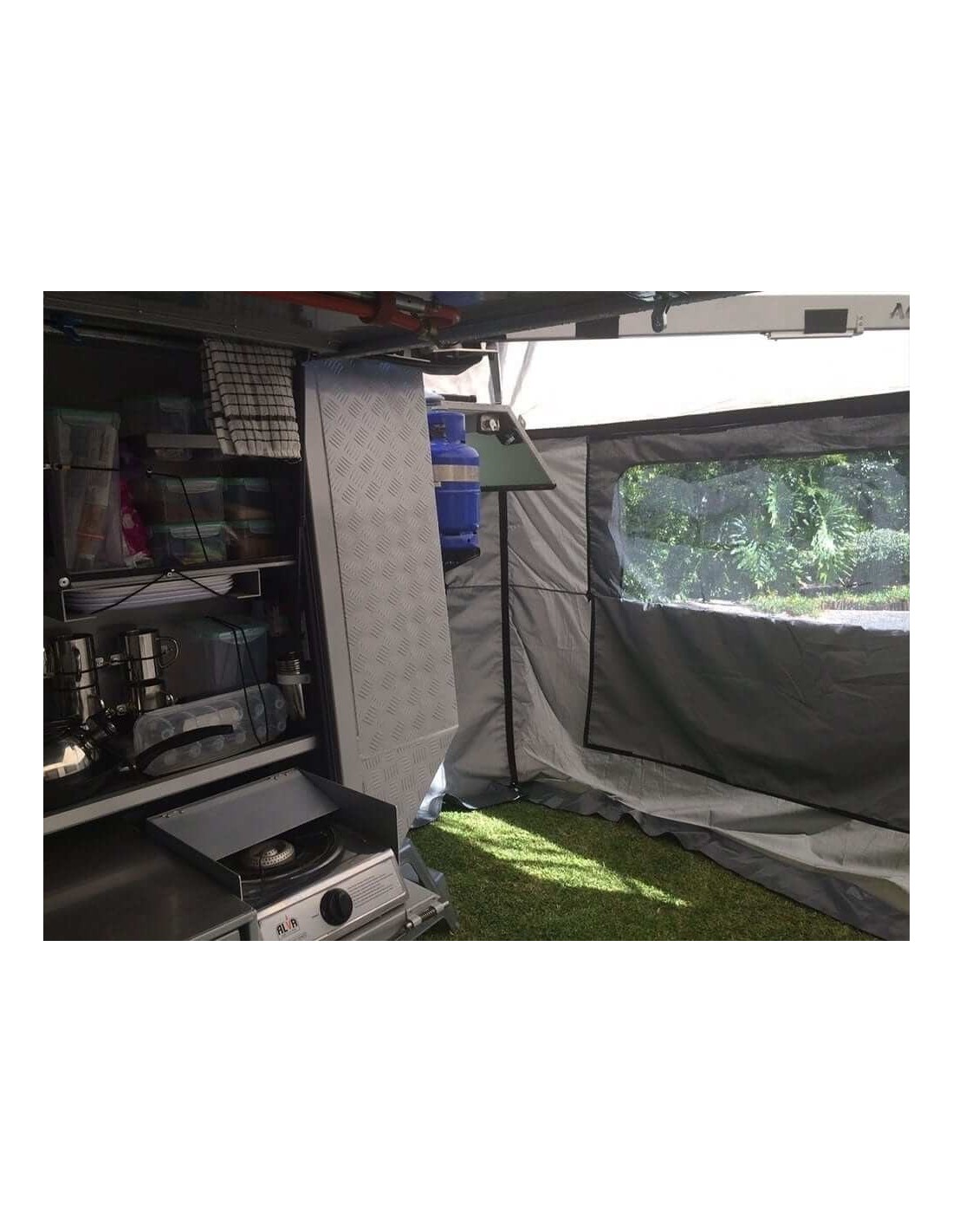 Awning Lateral Wall Set 270° right side Alu-Cab