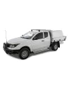 Kit 1 barre de toit avant noire 1250mm Heavy Duty avec pied RLT600