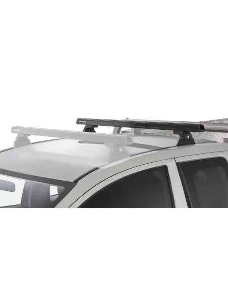 Kit 1 barre de toit arrière noire 1250mm Heavy Duty avec pied RLT600