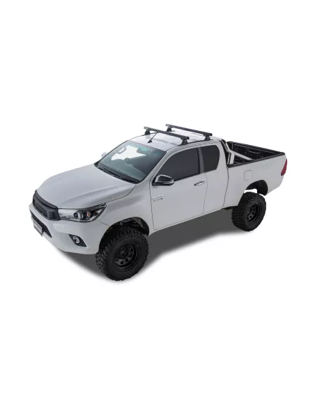 Kit 2 barres de toit HD 1250mm avec pieds RLT600 Hilux Revo Xtra