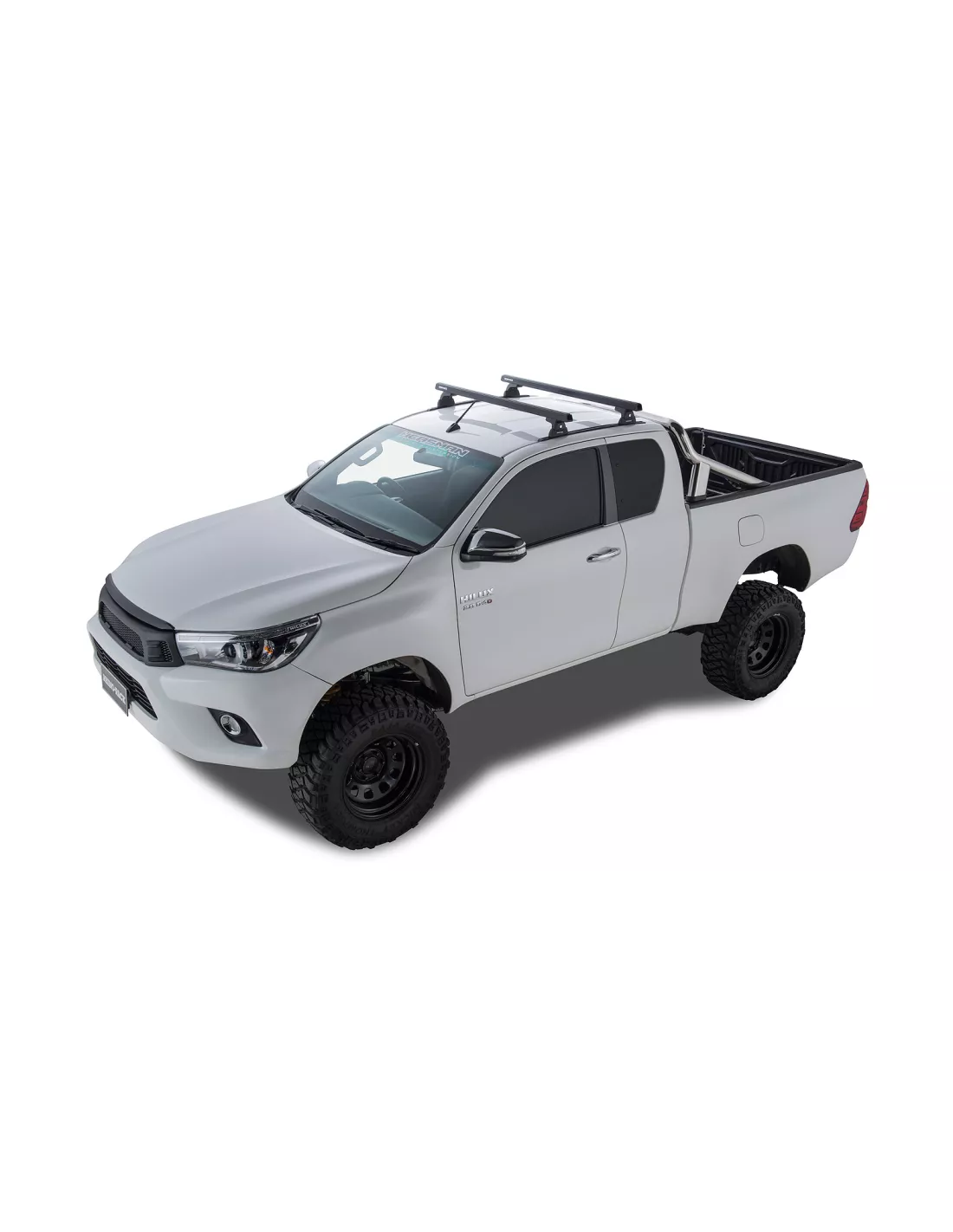Kit 2 HD Dachbars 1250mm mit RLT600 Füße Hilux Revo Xtra
