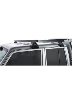 Kit 2 barres de toit noire Heavy Duty 1500mm avec pieds RL110 Toyota 2