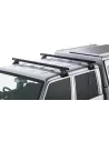 Kit 2 barres de toit noire Heavy Duty 1500mm avec pieds RL110 Toyota