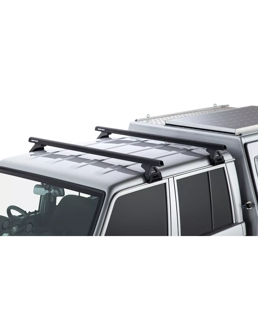 Kit 2 Black Dach Bars Heavy Duty 1500mm mit Füßen RL110 TOYOTA