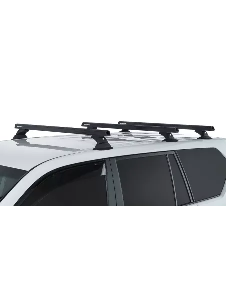 Kit 3 barres de toit noire 1250mm Heavy Duty RCH Toyota Land Cruiser