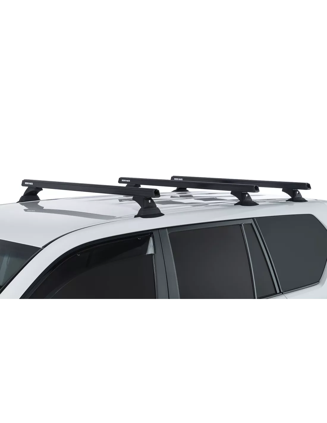 Kit 3 Black Dach Bars 1250mm Heavy Duty RCH Toyota Land Cruiser