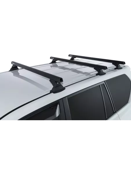 Kit 3 barres de toit noire 1250mm Heavy Duty RCH Toyota Land Cruiser