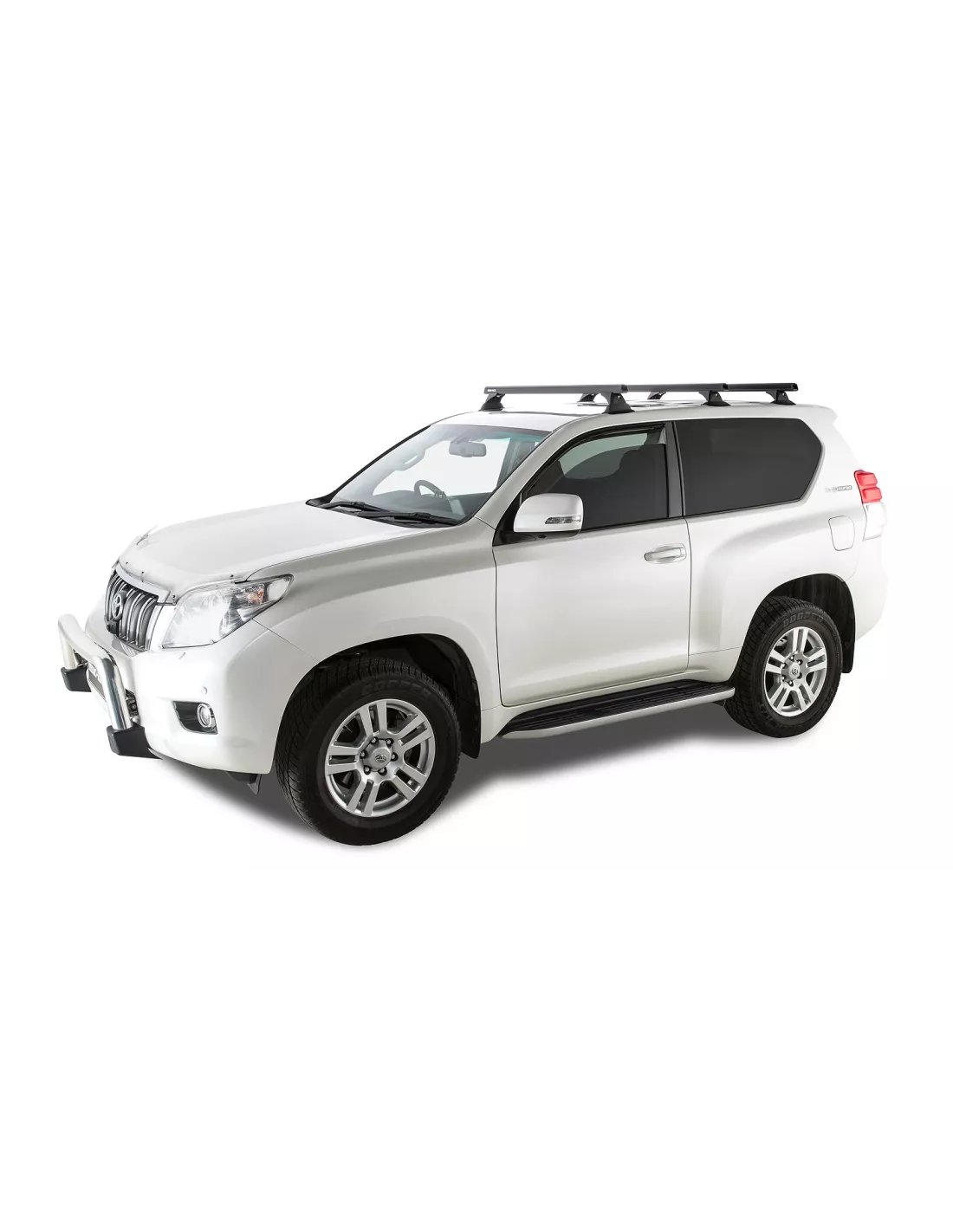 Kit 3 barres de toit noire 1250mm Heavy Duty RCH Toyota Land Cruiser