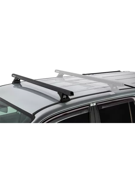 Kit 1 barre de toit avant noire Heavy Duty 1375mm avec pied RCH
