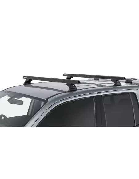 Kit 2 barres de toit noire 1375mm Heavy Duty avec pieds RCH