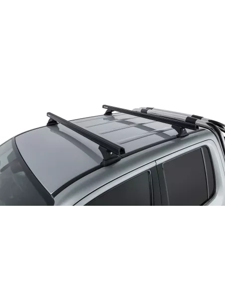 Kit 2 barres de toit noire 1375mm Heavy Duty avec pieds RCH