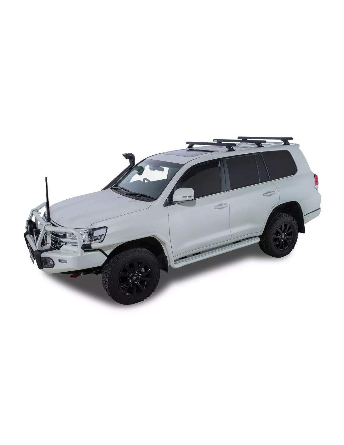 Kit 3 barres de toit noire 1375mm Heavy Duty avec pieds RCH Toyota