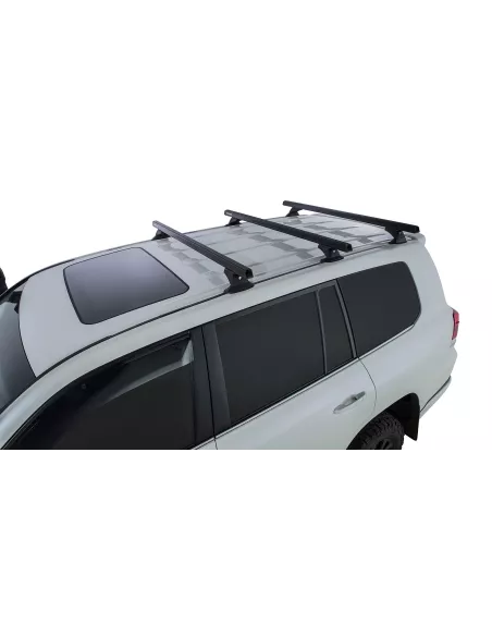 Kit 3 barres de toit noire 1375mm Heavy Duty avec pieds RCH Toyota
