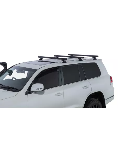 Kit 3 barres de toit noire 1375mm Heavy Duty avec pieds RCH Toyota