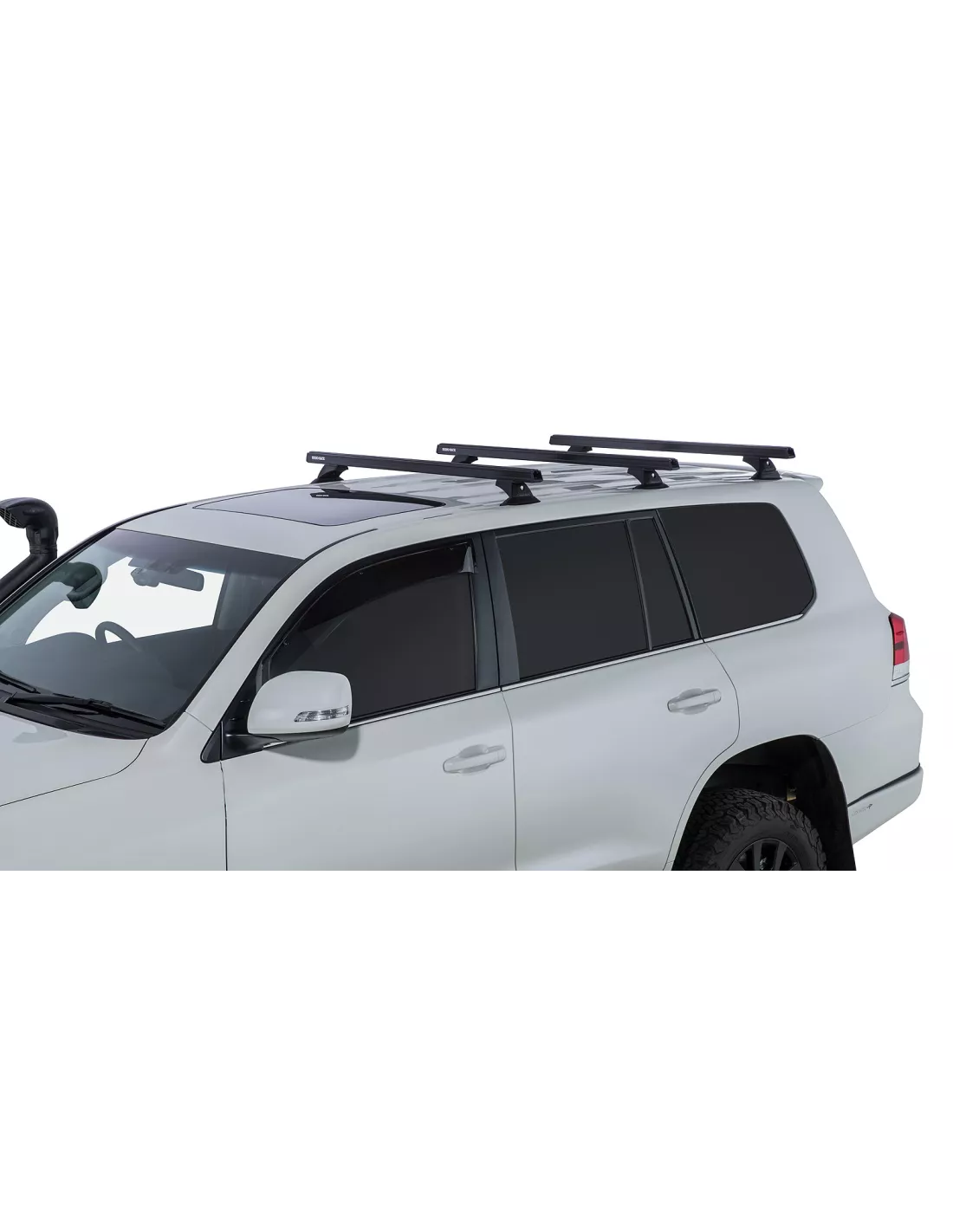 Kit 3 barres de toit noire 1375mm Heavy Duty avec pieds RCH Toyota