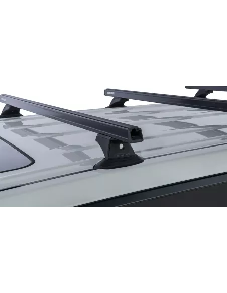 Kit 3 barres de toit noire 1375mm Heavy Duty avec pieds RCH Toyota