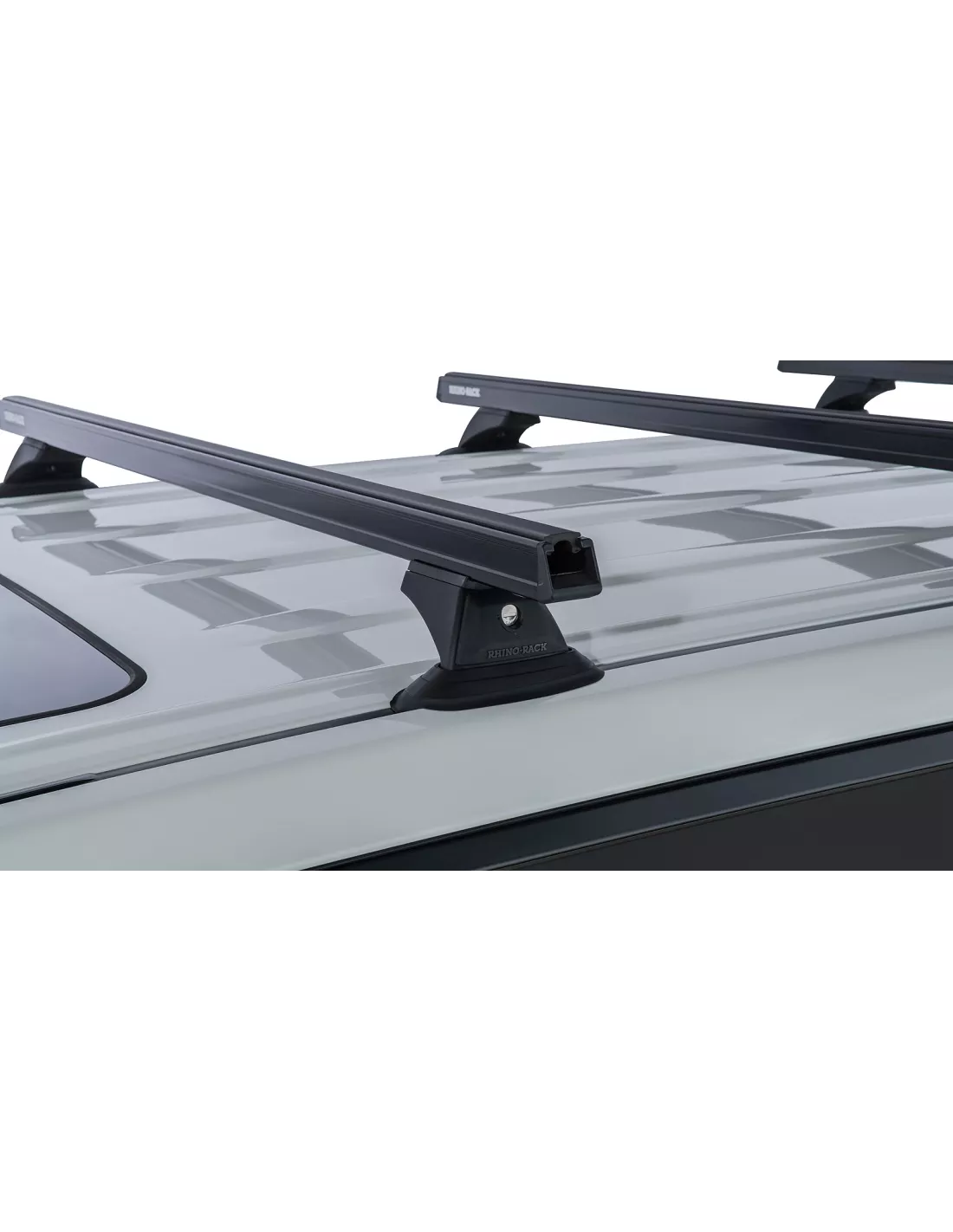 Kit 3 barres de toit noire 1375mm Heavy Duty avec pieds RCH Toyota