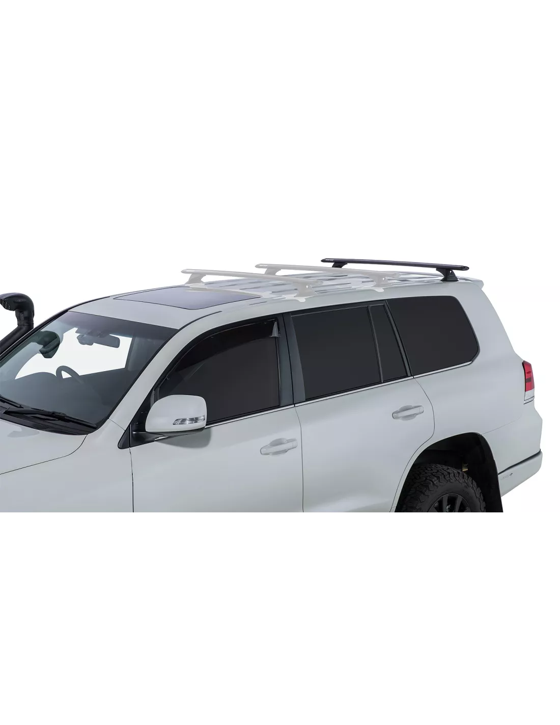 Kit 1 barre de toit noire avant 1370mm Vortex RCH Toyota Land Cruiser