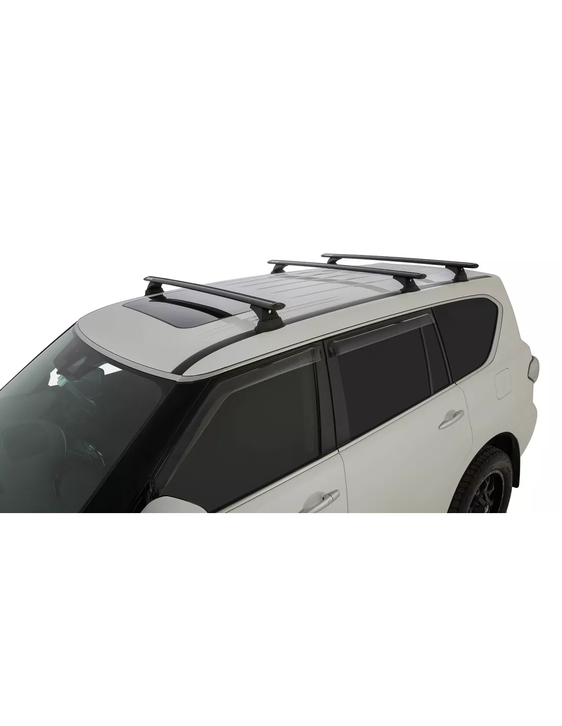 Kit 2 barres de toit noire Vortex 1370mmRCH Infiniti QX80 / Nissan