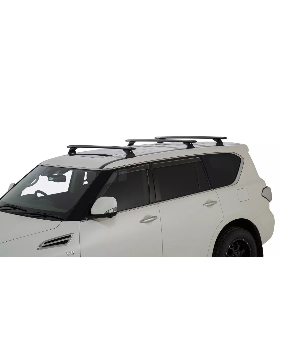 Kit 2 barres de toit noire Vortex 1370mmRCH Infiniti QX80 / Nissan