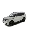 Kit 2 Black Dach Bars Wirbel 1370MrCH Infiniti QX80 / Nissan