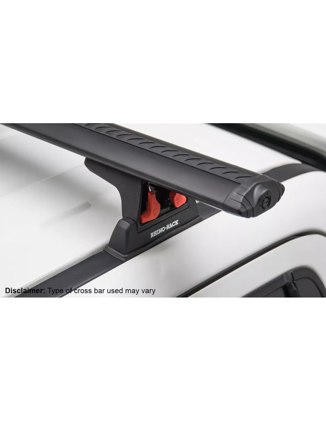 Kit 2 barres de toit noire 1650mm Heavy Duty avec pieds RLT600 Ditch