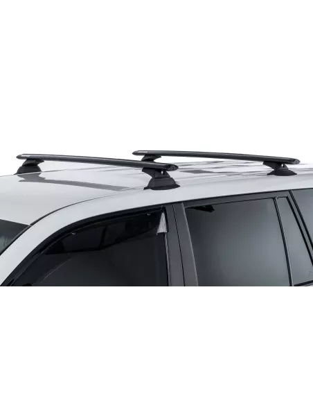 Kit 2 barres de toit noire Vortex 1065mm RCL Trackmount RHINO RACK -