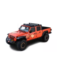 Kit 2 barres de toit noire Heavy Duty 1500mm avec pieds RL110 Jeep 2