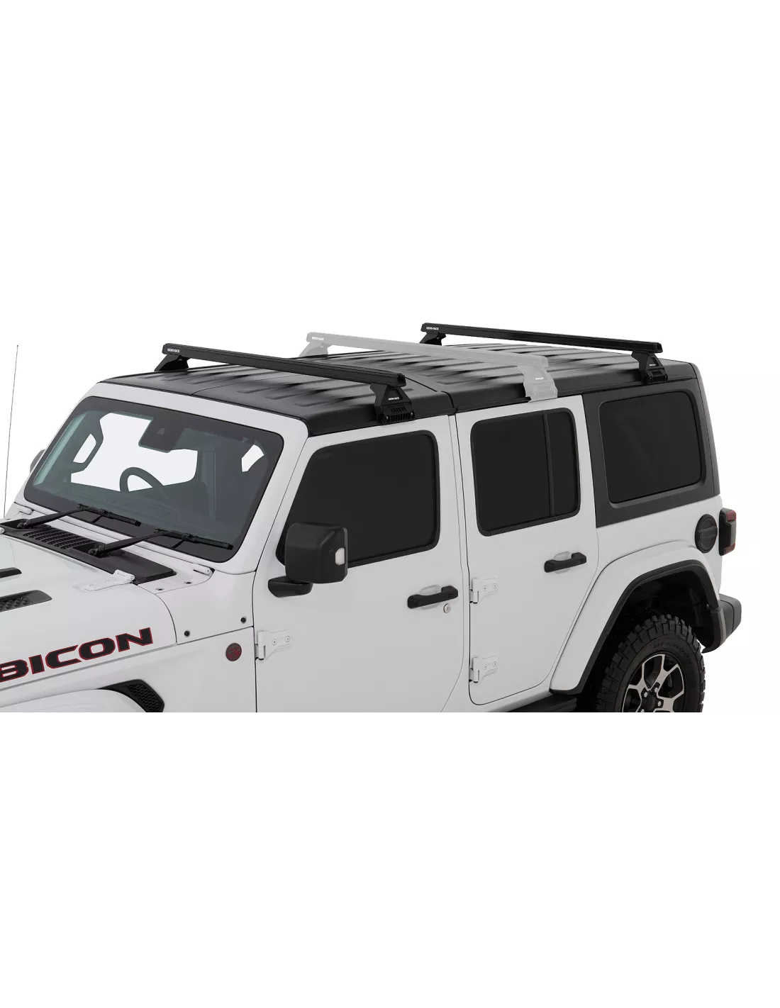 Kit 2 Black Dach Bars Heavy Duty 1500mm mit Füßen RL110 Jeep
