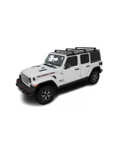 Kit 3 barres de toit noire Heavy Duty 1500mm avec pieds RL110 Jeep