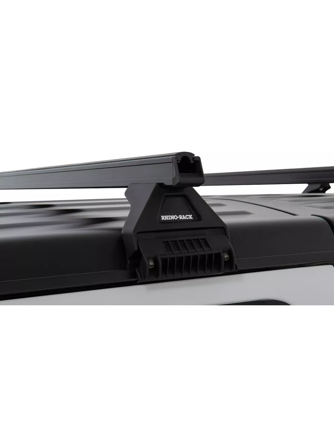 Kit 3 barres de toit noire Heavy Duty 1500mm avec pieds RL110 Jeep