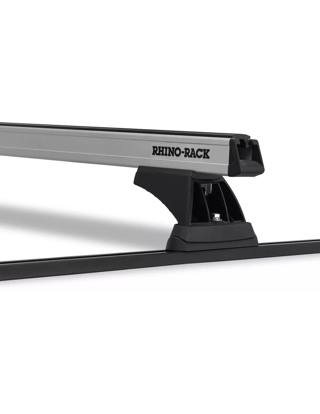 Kit 2 barres de toit noire 1375mm Heavy Duty avec pieds RCH RHINO