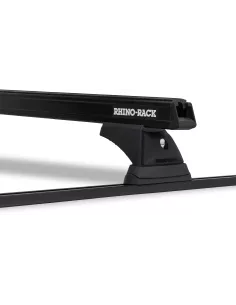 Kit 2 barres de toit noire 1250mm Heavy Duty RCH Trackmount RHINO