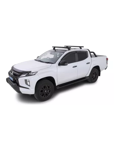 Kit 2 barres de toit noire 1250mm Heavy Duty RCH Trackmount