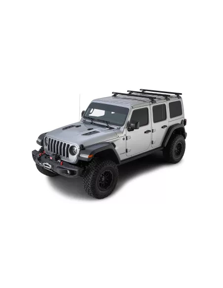 Kit 3 barres de toit noire 1500mm RCL Rhino-Rack Backbone Heavy Duty