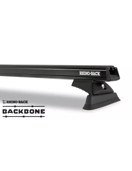 Kit 3 barres de toit noire 1500mm RCL Rhino-Rack Backbone Heavy Duty
